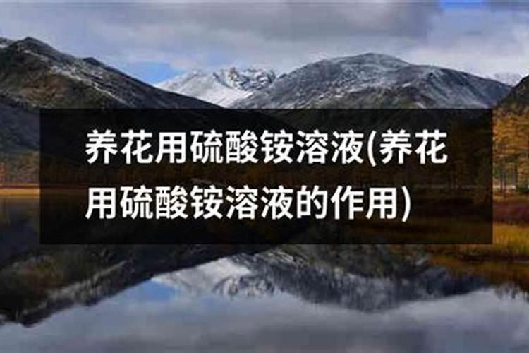 养花的酸性肥料有哪些;给花施肥用什么肥料