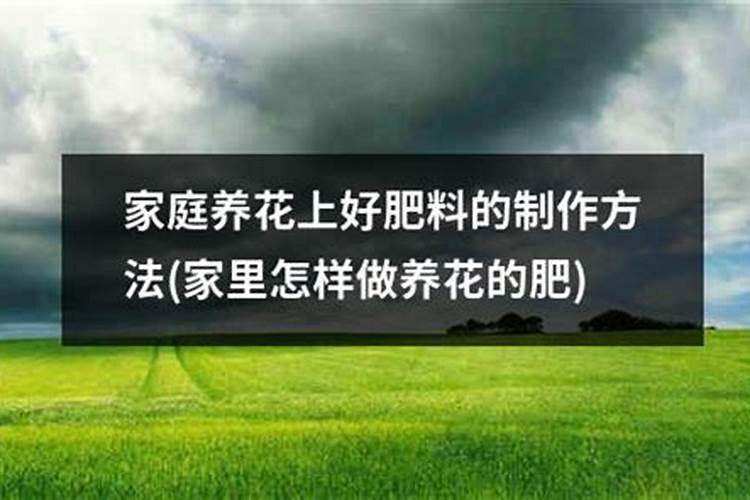 怎样自制花肥料,家庭养花用什么肥料好给花施肥用什么肥料