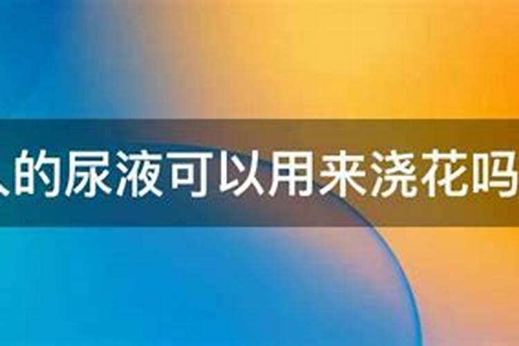 用尿兑水浇菜可以吗？