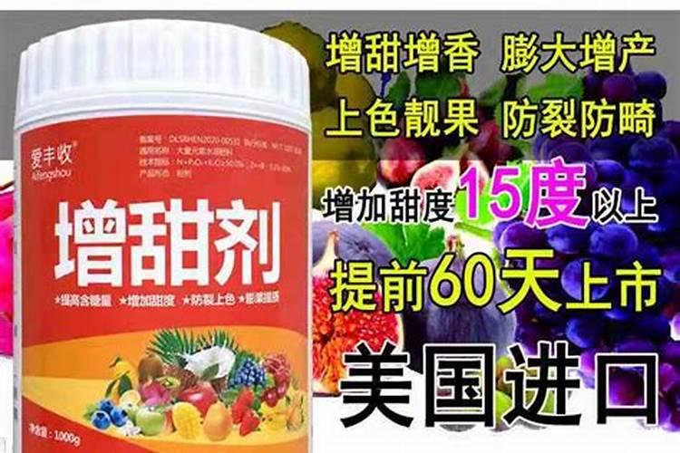 甜橙打增甜剂(甜蜜素)对果树有什么影响？