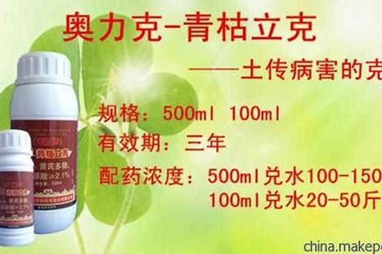 青枯病用什么药效果最好？