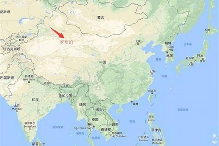 谷歌卫星地图上 罗布泊的大面积蓝色区域是什么 可能有一两百平方公里...