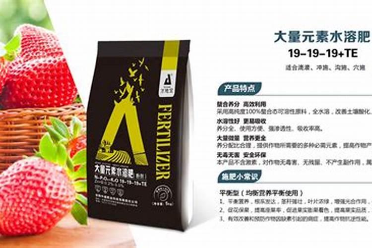 草莓生根壮苗的水溶肥有几种？