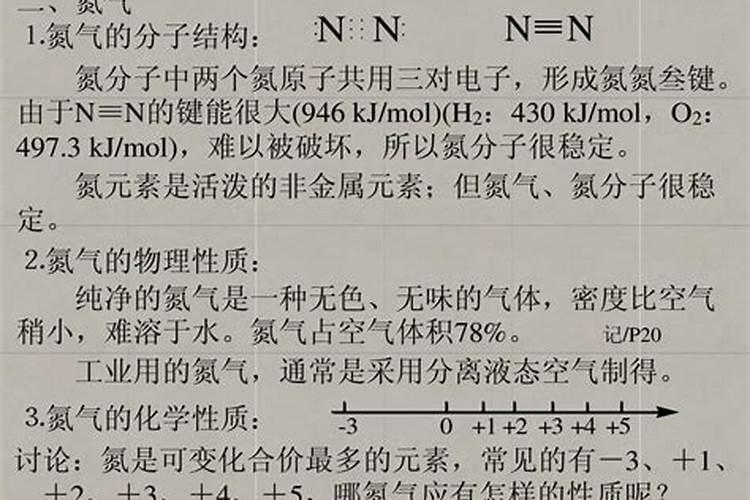 氮气的化学性质和物理性质