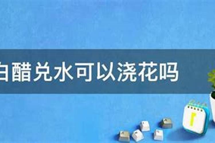 白醋可以浇花吗,经过浓度的稀释后才可浇灌