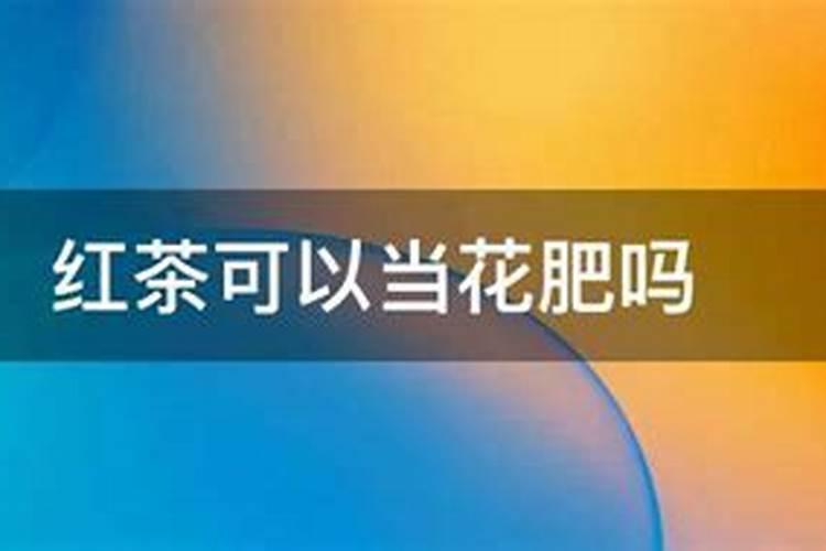 红茶可以浇花吗