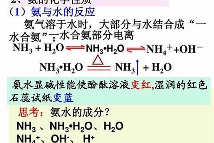 nh4+和oh放在一块会发生什么反应