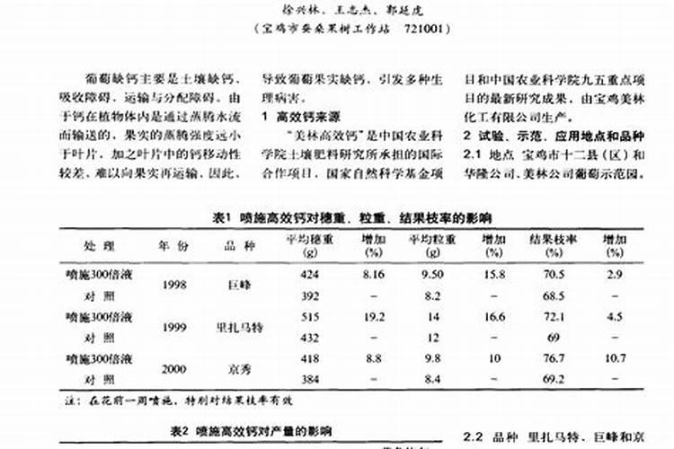 葡萄补钙最佳时间(给葡萄补钙什么钙肥最)