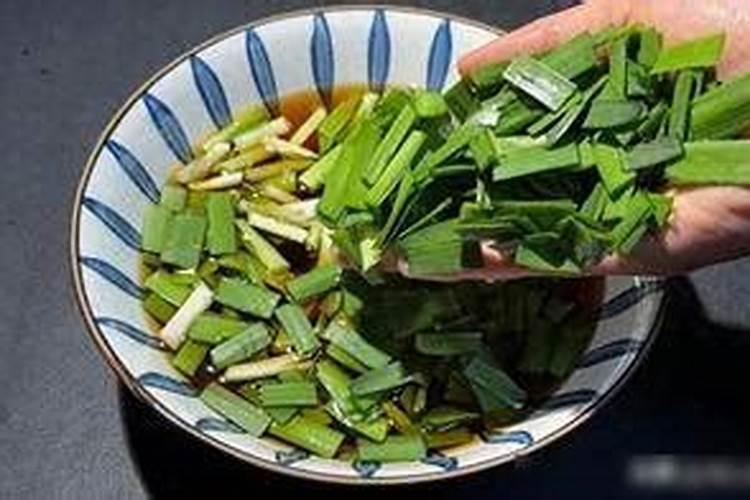 韭菜加醋怎么做法