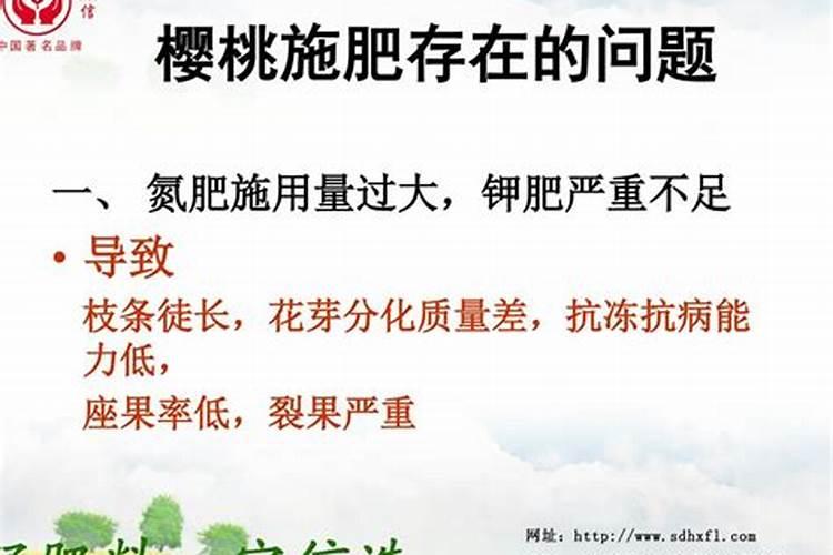 樱桃树施哪些肥