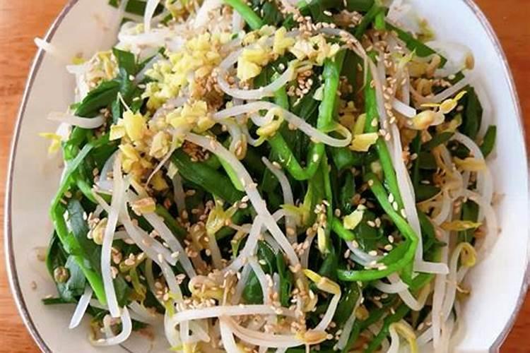 金针菇菠菜黄瓜小米椒大蒜拌在一起可以起什么有寓意的名字？