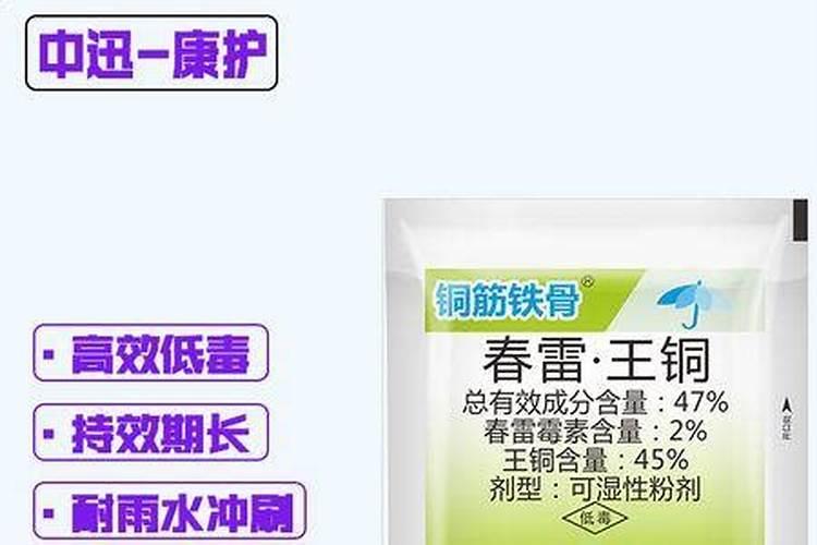 春雷王铜不能混用的药