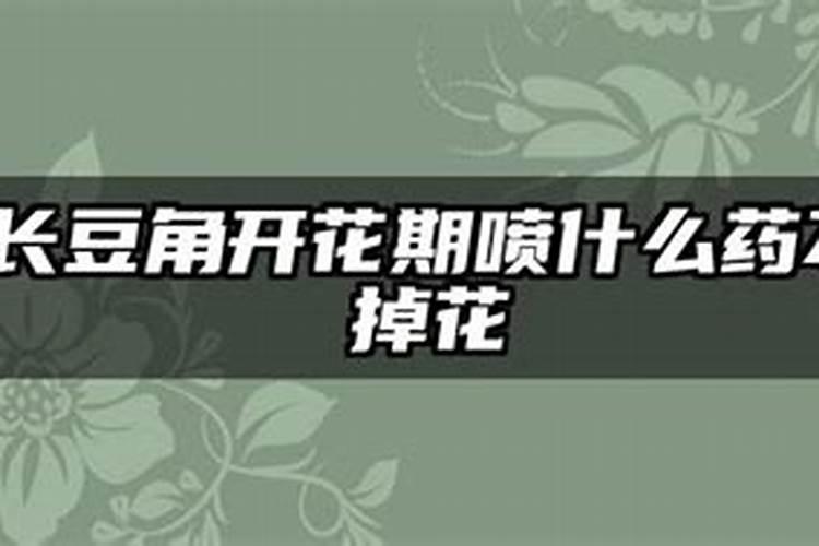 长豆角开花期喷什么药不掉花(打什么药能提高豆角产量)