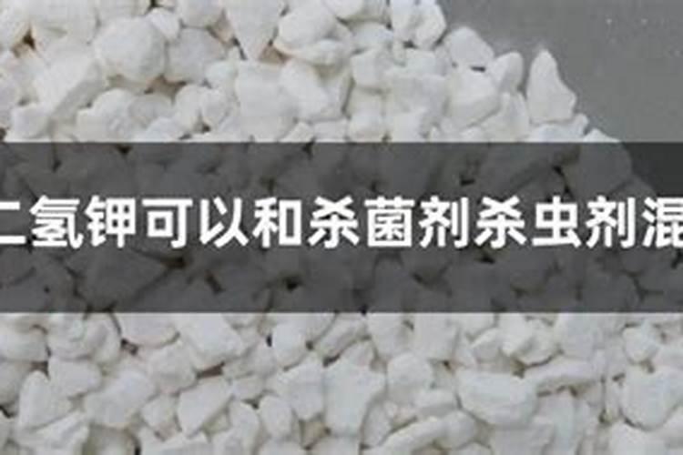 磷酸二氢钾可以和杀菌剂杀虫剂混合使用吗