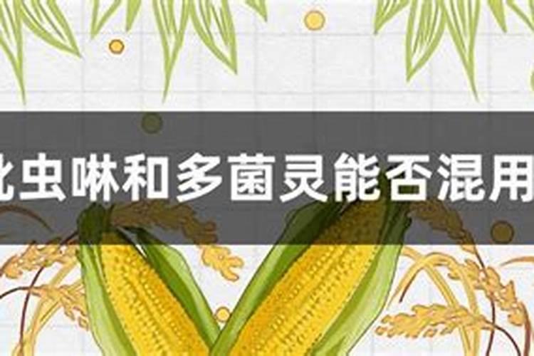 吡虫啉和多菌灵能否混用